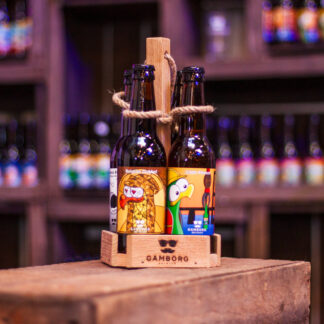 Øl-holder med 4 øl